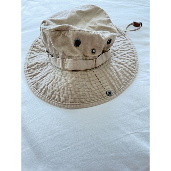 Budweiser Bucket Hat Men Tan Snaps Vented Fishing Beach Beer Drinking Hiking - Picture 2 of 9